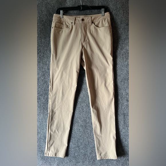 Lululemon ABC Warpstreme Men’s Chino Pants khaki tan Performance Tech Stretch 30 - Picture 1 of 16